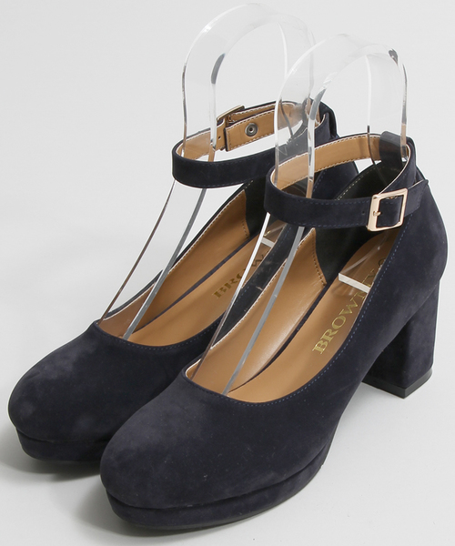 WEGO（ウィゴー）の「WEGO/ストラップパンプス（パンプス・レディース・ブラック/カーキ/ネイビー/キャメル/ワイン・SMALL/MEDIUM/LARGE）」の12枚目の写真