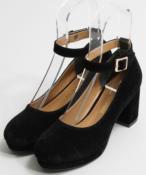 WEGO（ウィゴー）の「WEGO/ストラップパンプス（パンプス・レディース・ブラック/カーキ/ネイビー/キャメル/ワイン・SMALL/MEDIUM/LARGE）」の13枚目の写真