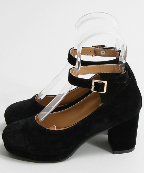 WEGO（ウィゴー）の「WEGO/ストラップパンプス（パンプス・レディース・ブラック/カーキ/ネイビー/キャメル/ワイン・SMALL/MEDIUM/LARGE）」の14枚目の写真