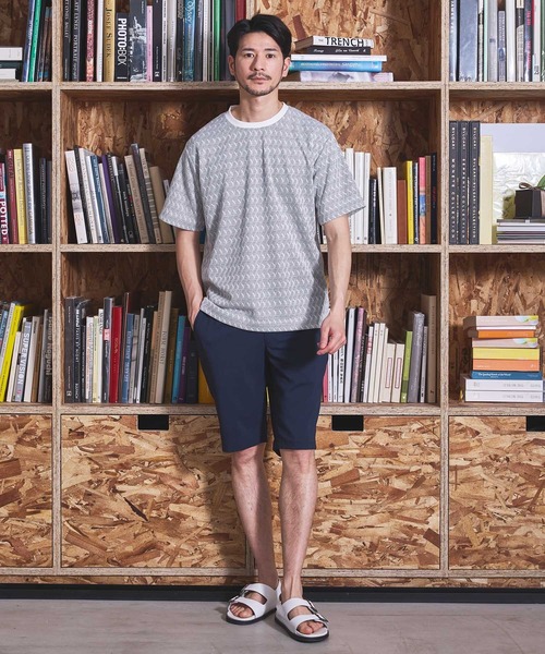 UNION STATION（ユニオンステーション）の「ジオメトリックジャガードクルーネックT（Tシャツ/カットソー・メンズ・ホワイト/ブラック・LL/L/M/S）」の13枚目の写真