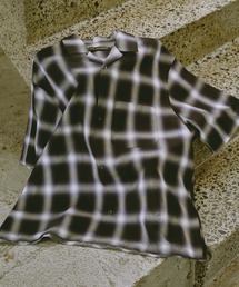 NANO universe | オンブレーチェックハーフスリーブシャツ(シャツ/ブラウス)