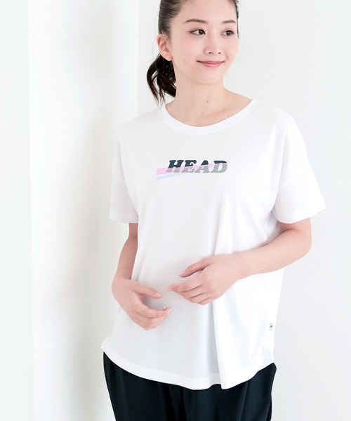 ウェア T._.hbit00 速乾・UV対策》ロゴTシャツ スポーツウェア【HEAD/ヘッド】（T