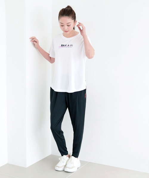 HEAD(ヘッド)の「《速乾・UV対策》ロゴTシャツ スポーツウェア【HEAD/ヘッド】(Tシャツ/カットソー・レディース・ネイビー/ホワイト/ピンク/ブラック・M/L/LL)」の19枚目の写真