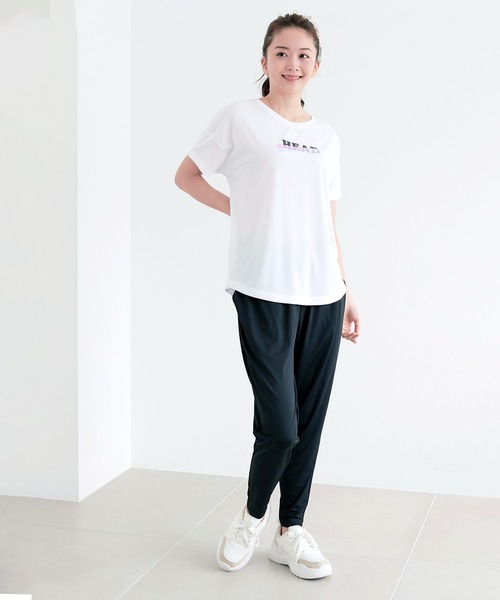 HEAD(ヘッド)の「《速乾・UV対策》ロゴTシャツ スポーツウェア【HEAD/ヘッド】(Tシャツ/カットソー・レディース・ネイビー/ホワイト/ピンク/ブラック・M/L/LL)」の20枚目の写真