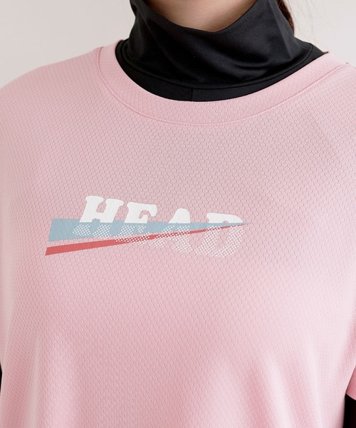 HEAD(ヘッド)の「《速乾・UV対策》ロゴTシャツ スポーツウェア【HEAD/ヘッド】(Tシャツ/カットソー・レディース・ネイビー/ホワイト/ピンク/ブラック・M/L/LL)」の22枚目の写真