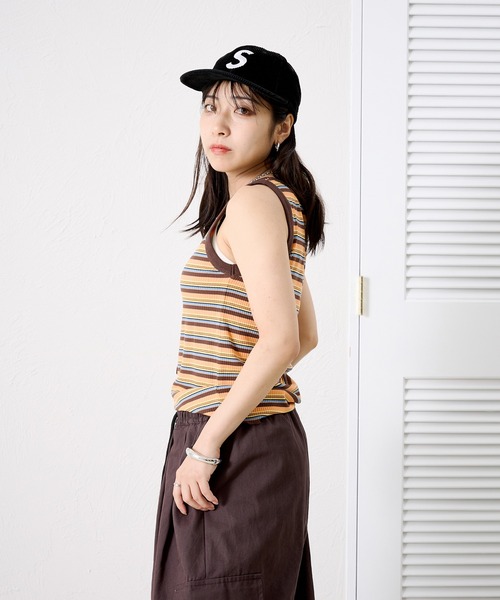 kutir（クティール）の「マルチボーダータンクトップ（タンクトップ・レディース・イエロー/オレンジ/レッド・FREE）」の7枚目の写真