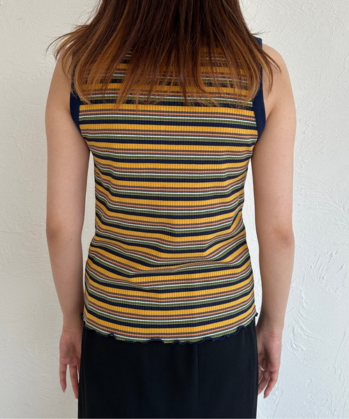 kutir（クティール）の「マルチボーダータンクトップ（タンクトップ・レディース・イエロー/オレンジ/レッド・FREE）」の21枚目の写真