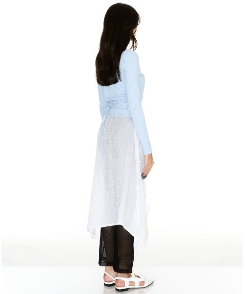 SETSETSET(セットセットセット)の「【SETSETSET】ARHA WRAP T-SHIRT / 【セットセットセット】ラップ長袖Tシャツ(Tシャツ/カットソー・レディース・ピンク/スカイブルー/グレー系その他・ONE SIZE)」の13枚目の写真