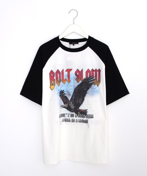 ヴィンテージライク ピグメント加工 フォト＆ロックプリント オーバーサイズTシャツ（Tシャツ/カットソー）｜Revo.（レボ）