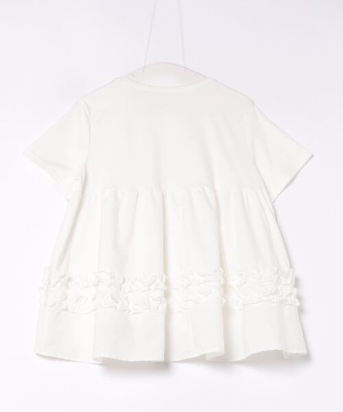 PICCIN（ピッチン）の「【WEB限定】フリル付きAラインプルオーバー（Tシャツ/カットソー・レディース・オフホワイト/ブラック・M/L）」の22枚目の写真