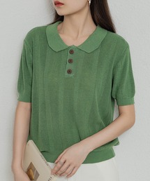 ニットポロネックＴシャツ