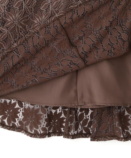 PROPORTION BODY DRESSING（プロポーションボディドレッシング）の「レースフレアスカート / 1214220704（スカート・レディース・ベージュ/ピンク/ブラウン・SMALL/MEDIUM）」の20枚目の写真