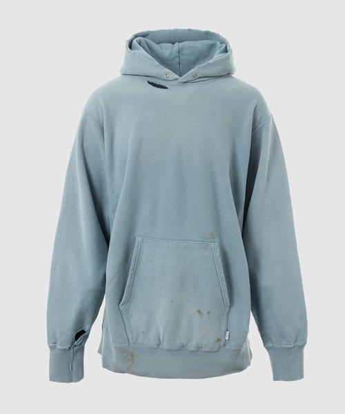 SUGARHILL（シュガーヒル）の「AGED HOODIE（パーカー・メンズ・ブラック/ミント・2）」の2枚目の写真