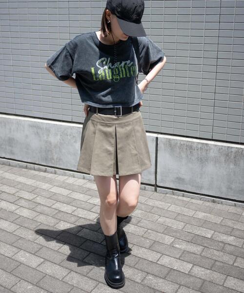 WEGO（ウィゴー）の「WEGO/ベルト付チノプリーツスカパン（スカート・レディース・カーキ/ベージュ・FREE）」の20枚目の写真