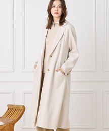 INED CLARO | ハードメルトンスムースコート(ノーカラーコート)