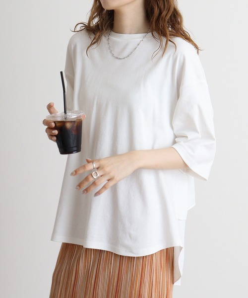 hunch(ハンチ)の「hunch バックフリルプルオーバー(Tシャツ/カットソー・レディース・ブラック/ホワイト/ライトブルー・FREE)」の5枚目の写真