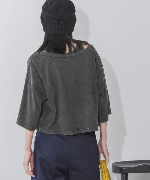 JEANASIS（ジーナシス）の「フェードカラーカット2P/142562（Tシャツ/カットソー・レディース・ブラック系その他/グレー系その他/パープル系その他・FREE）」の9枚目の写真