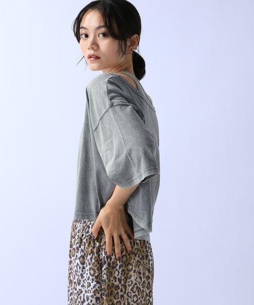 JEANASIS（ジーナシス）の「フェードカラーカット2P/142562（Tシャツ/カットソー・レディース・ブラック系その他/グレー系その他/パープル系その他・FREE）」の16枚目の写真