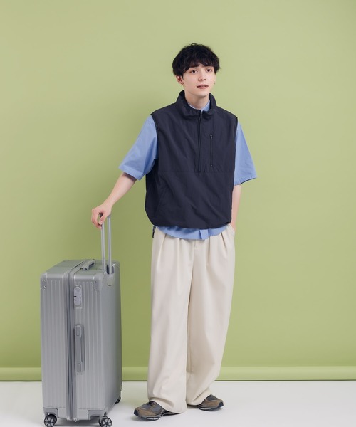 MUHET(ミュエータ)の「ナイロンハーフジップベスト(ベスト・レディース・ネイビー/モカ/ブラック・MEDIUM/X-LARGE)」の14枚目の写真