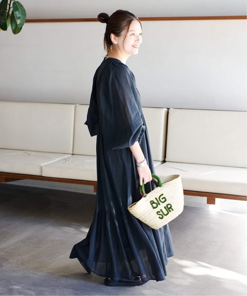 JOURNAL STANDARD（ジャーナルスタンダード）の「《WEB限定追加2》オリエンタルプリントティアードワンピース（ワンピース・レディース・ブラック・FREE）」の6枚目の写真