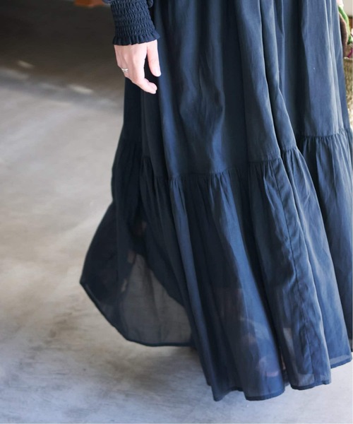 JOURNAL STANDARD（ジャーナルスタンダード）の「《WEB限定追加2》オリエンタルプリントティアードワンピース（ワンピース・レディース・ブラック・FREE）」の22枚目の写真