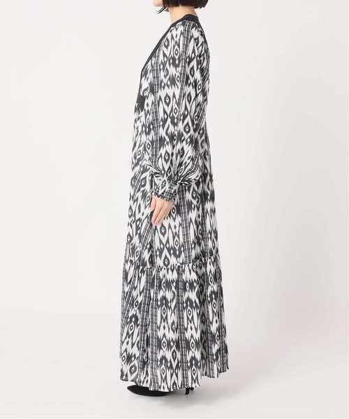 JOURNAL STANDARD（ジャーナルスタンダード）の「《WEB限定追加2》オリエンタルプリントティアードワンピース（ワンピース・レディース・ブラック・FREE）」の20枚目の写真