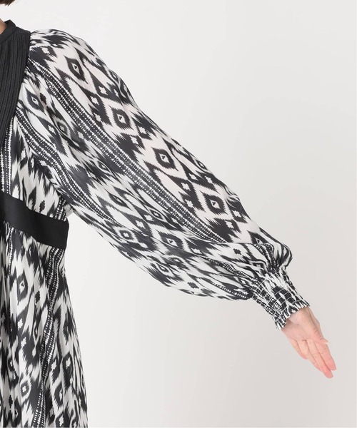 JOURNAL STANDARD（ジャーナルスタンダード）の「《WEB限定追加2》オリエンタルプリントティアードワンピース（ワンピース・レディース・ブラック・FREE）」の16枚目の写真