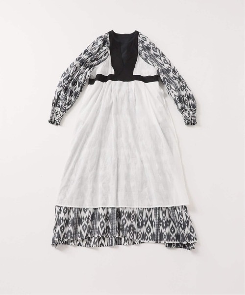 JOURNAL STANDARD（ジャーナルスタンダード）の「《WEB限定追加2》オリエンタルプリントティアードワンピース（ワンピース・レディース・ブラック・FREE）」の12枚目の写真