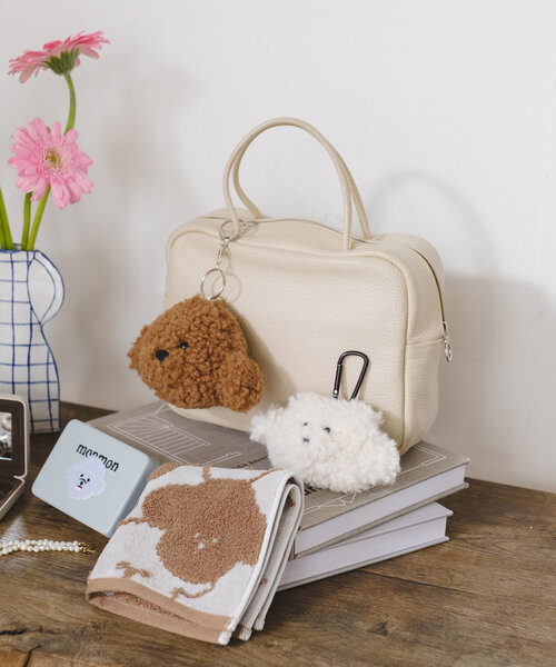 BIRTHDAY BAR（バースデイバー）の「monmon キーホルダー（キーケース/キーアクセサリー・レディース・ホワイト/ブラウン・0）」の3枚目の写真