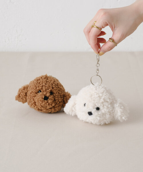 BIRTHDAY BAR（バースデイバー）の「monmon キーホルダー（キーケース/キーアクセサリー・レディース・ホワイト/ブラウン・0）」の6枚目の写真