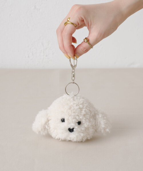 BIRTHDAY BAR（バースデイバー）の「monmon キーホルダー（キーケース/キーアクセサリー・レディース・ホワイト/ブラウン・0）」の7枚目の写真