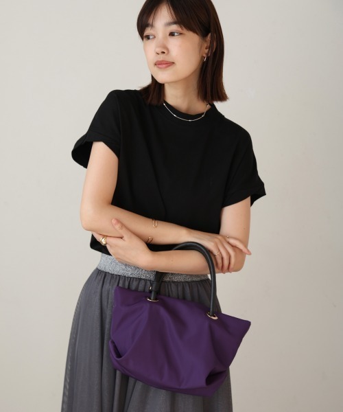 Bou Jeloud(ブージュルード)の「ナイロンフナガタトート(トートバッグ・レディース・ブラック/パープル/モカ・ONESIZE)」の6枚目の写真