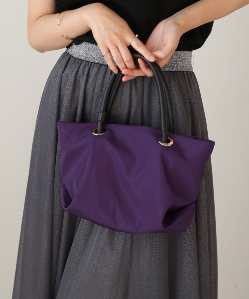 Bou Jeloud(ブージュルード)の「ナイロンフナガタトート(トートバッグ・レディース・ブラック/パープル/モカ・ONESIZE)」の7枚目の写真