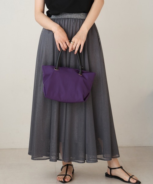 Bou Jeloud(ブージュルード)の「ナイロンフナガタトート(トートバッグ・レディース・ブラック/パープル/モカ・ONESIZE)」の9枚目の写真