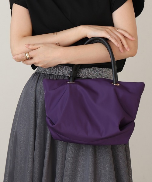 Bou Jeloud(ブージュルード)の「ナイロンフナガタトート(トートバッグ・レディース・ブラック/パープル/モカ・ONESIZE)」の10枚目の写真