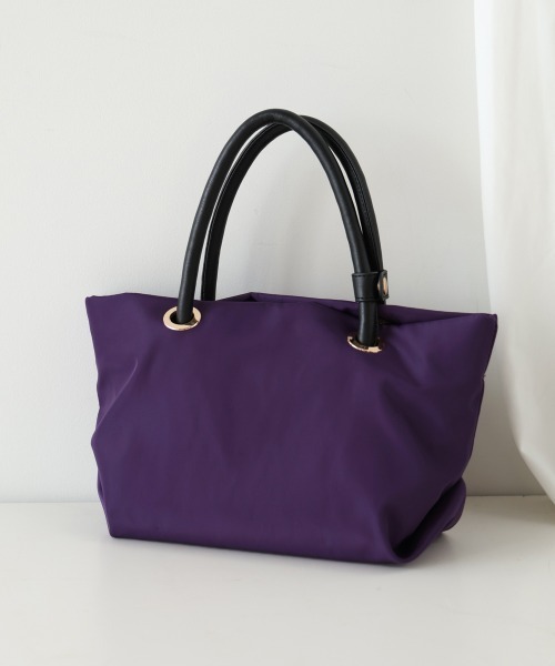 Bou Jeloud(ブージュルード)の「ナイロンフナガタトート(トートバッグ・レディース・ブラック/パープル/モカ・ONESIZE)」の11枚目の写真