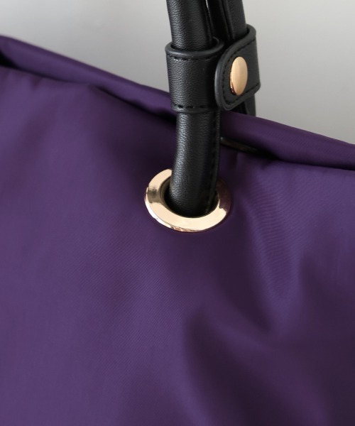 Bou Jeloud(ブージュルード)の「ナイロンフナガタトート(トートバッグ・レディース・ブラック/パープル/モカ・ONESIZE)」の12枚目の写真