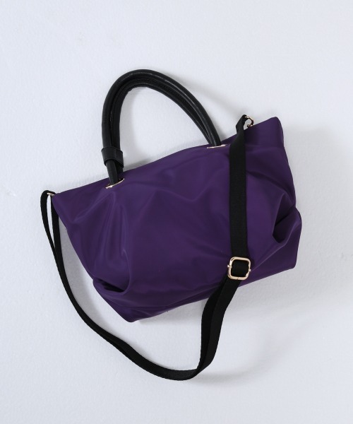 Bou Jeloud(ブージュルード)の「ナイロンフナガタトート(トートバッグ・レディース・ブラック/パープル/モカ・ONESIZE)」の14枚目の写真