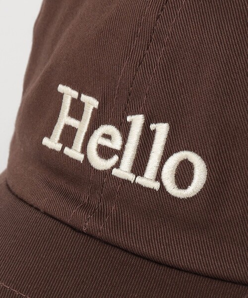 green label relaxing（グリーンレーベルリラクシング）の「GLR HELLO キャップ / 帽子 / キッズ（キャップ・キッズ・ダークグリーン/ワインレッド/ブラウン・FREE(52-56cm)）」の8枚目の写真