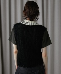 シアーチルデンニットベスト / Sheer Tilden Knit Vestを使った