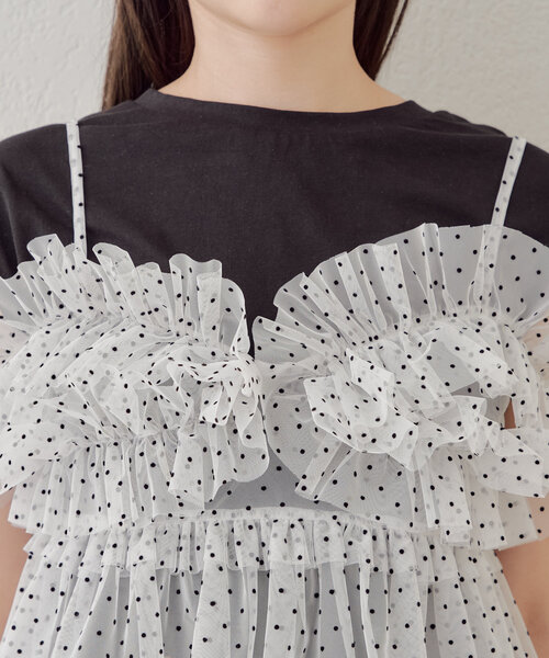 マルチウェイチュールキャミセットT（Tシャツ/カットソー