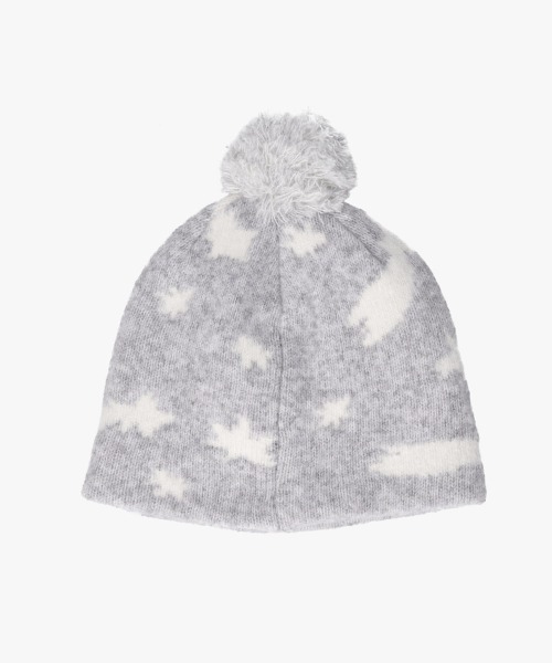 OVERRIDE（オーバーライド）の「KIDS EARTH FUND REC BEANIE&MUFFLER SG / オーバーライド（ニットキャップ/ビーニー・レディース・ライトグレー/ダークグレー/ライトブルー・57~59cm）」の11枚目の写真