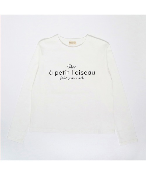 trois lapins kp（トロワラパンケーピー）の「チュールキャミ＆長袖プリントTシャツセット140～160（ニット/セーター・キッズ・サックスブルー/アイボリー・140cm/150cm/160cm）」の7枚目の写真