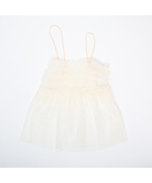 trois lapins kp（トロワラパンケーピー）の「チュールキャミ＆長袖プリントTシャツセット140～160（ニット/セーター・キッズ・サックスブルー/アイボリー・140cm/150cm/160cm）」の9枚目の写真