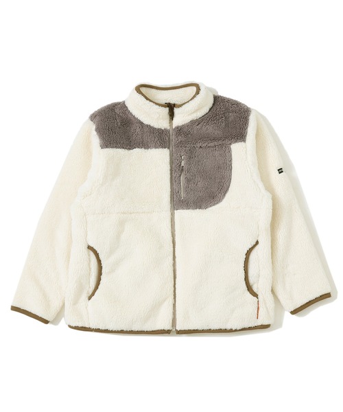 KRIFF MAYER Kid's Collection（クリフメイヤーキッズコレクション）の「リサイクルボアジャケット（ブルゾン・キッズ・ブラック/モカ/ネイビー/オフホワイト・150/140/130/120/170/160）」の13枚目の写真