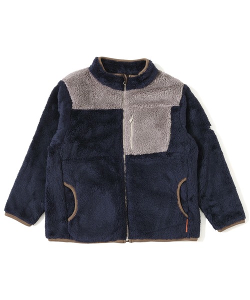 KRIFF MAYER Kid's Collection（クリフメイヤーキッズコレクション）の「リサイクルボアジャケット（ブルゾン・キッズ・ブラック/モカ/ネイビー/オフホワイト・150/140/130/120/170/160）」の19枚目の写真