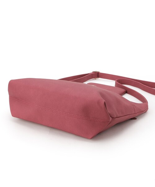 SHOO・LA・RUE（シューラルー）の「◆【A4サイズ対応/ポーチ付き】ダブルフェイス ショルダーバッグ（ショルダーバッグ・レディース・ワインレッド/ライトベージュ/ブラック/グレー・00）」の9枚目の写真