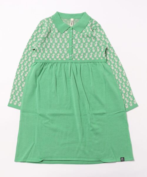 nino（ニノ）の「ＫＮＩＴ Ｃａｔジャガードワンピース（ワンピース・キッズ・エメラルド/ブラック・130cm/150cm/140cm）」の17枚目の写真
