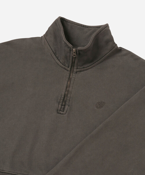 Saturdays NYC(サタデーズ ニューヨークシティ )の「Eldridge Fundamental Cropped Quarter Zip(スウェット・レディース・ブラック/レッド・S/M)」の5枚目の写真