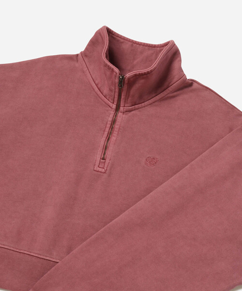 Saturdays NYC(サタデーズ ニューヨークシティ )の「Eldridge Fundamental Cropped Quarter Zip(スウェット・レディース・ブラック/レッド・S/M)」の8枚目の写真